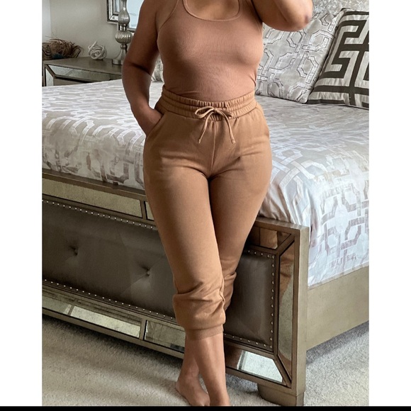 Deep Camel Rayon Racerback Tank - Picture 2 of 2